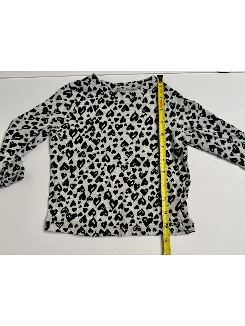 Old Navy Toddler Girls Heart Print Long Sleeve Shirt Size 2T